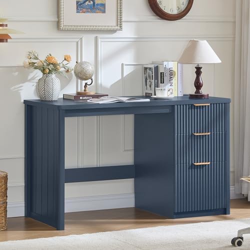 LEYAOYAO Office Desk 48" with 3 Drawers Storage File Cabinet