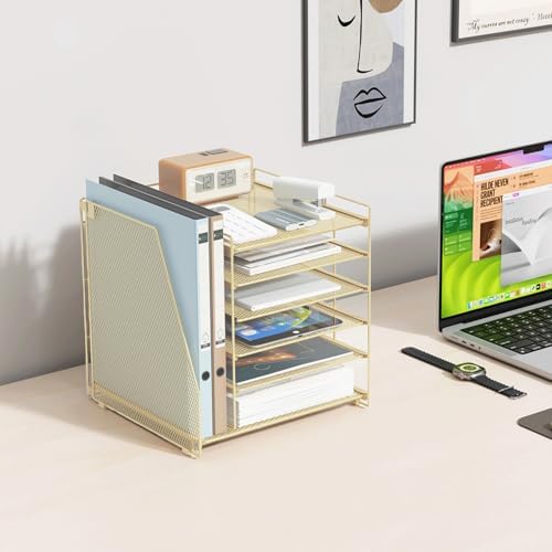 gianotter 6-Tier Paper Organizer With Magazine Holder