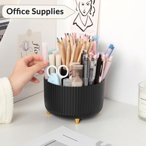SKYDUE 360 Degree Rotating Desk Organizer, Pencil Pen Holder for Desk