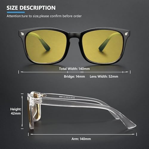 livho High Tech Blue Light Blocking Night Driving Glasses