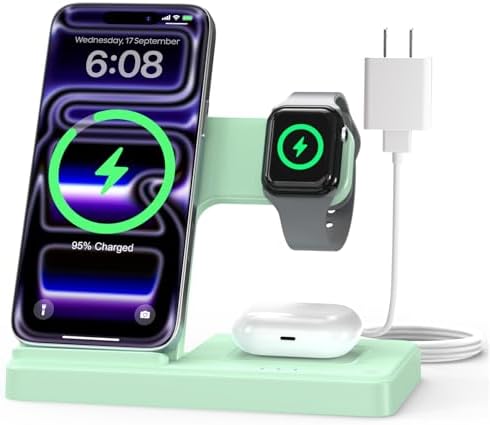 GETPALS Wireless Charger iPhone Charging Station for Apple Multiple Devices