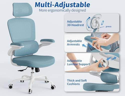TRALT Ergonomic Office Chair Desk Chair with Adjustable Lumbar Support