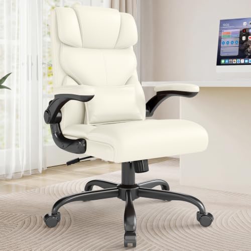 Executive Office Chair with Flip-up Armrests,Ergonomic Computer Desk Chairs