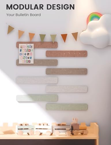 Fluxynara 13" x 2" Felt Wall Panels, Boho