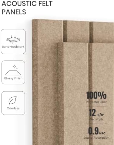 Fluxynara 48" x 36" Large Felt Bulletin Board, Taupe