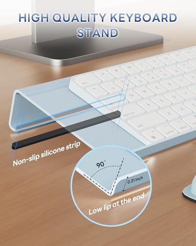 Laborio Computer Keyboard Wrist Rest, Keyboard Riser Stand for Desktop