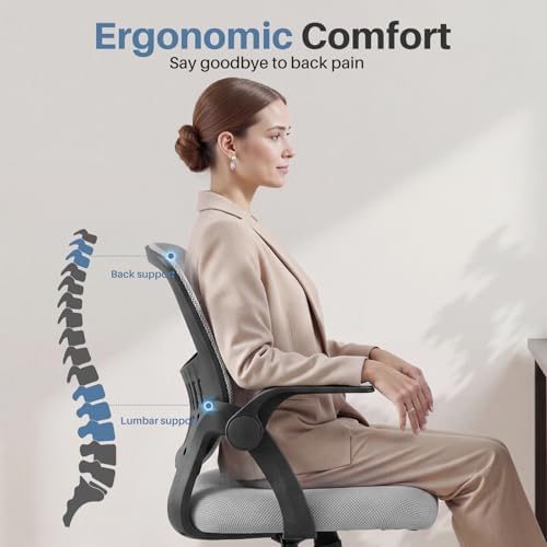 DUMOS Home Office Chair, Computer Desk Chair, Lumbar Support