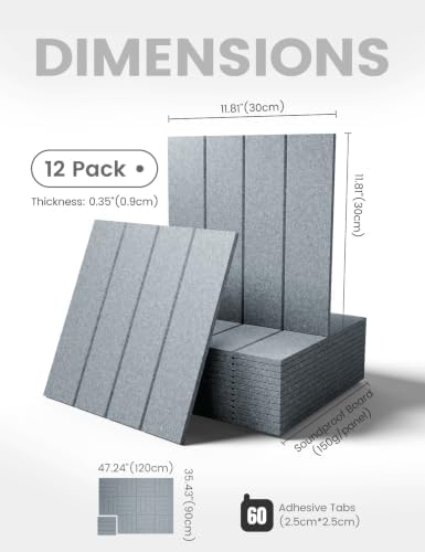Fluxynara 48" x 36" Large Felt Bulletin Board, Blue Gray