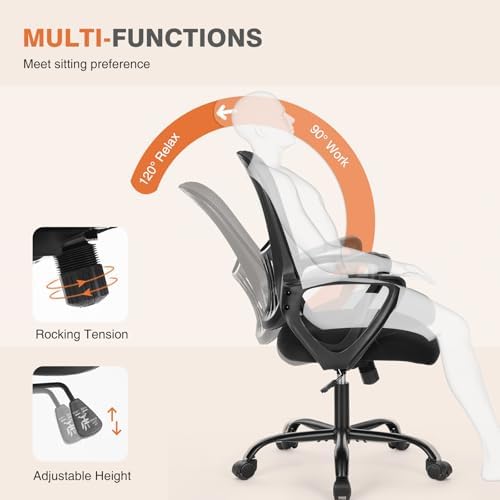 Sweetcrispy Home Office Managerial Executive Chair with Ergonomic Design