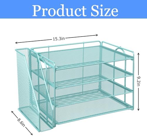 gianotter 4-Tier Paper Organizer With Magazine Holder