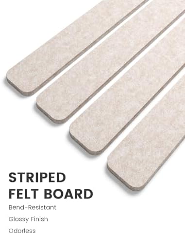 Fluxynara 13" x 2" Felt Wall Panels, Oatmeal