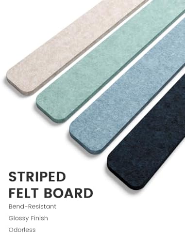 Fluxynara 13" x 2" Felt Wall Panels, Ocean Gradient