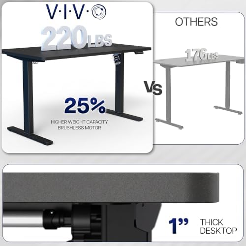 VIVO Light Wood 43 x 24 in Standing Desk, DESK-KIT-1G4C