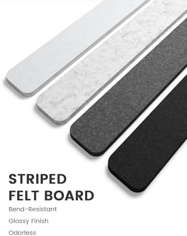 Fluxynara 13" x 2" Felt Wall Panels, Concrete Echo