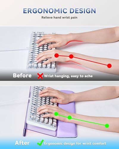 Laborio Computer Keyboard Wrist Rest, Keyboard Riser Stand for Desktop