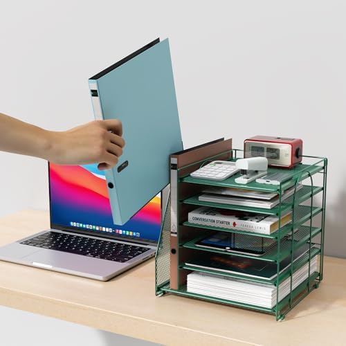 gianotter 6-Tier Paper Organizer With Magazine Holder