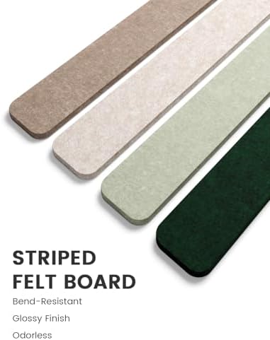 Fluxynara 13" x 2" Felt Wall Panels, Nordic Moss