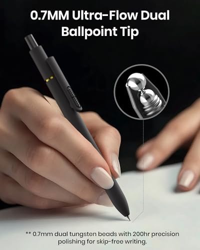 Hiacry 16 Pack Gel Pens, Quick-Dry Long Lasting Black Ink-0.7 mm Fine Point