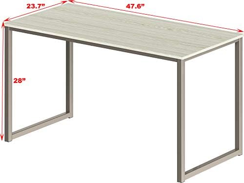 SHW Mission 48-Inch Home Office Computer Desk, Maple