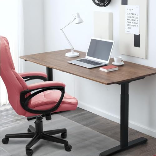 Furmax Office Executive Chair High Back Adjustable Managerial Home Desk Chair, Swivel Computer PU Leather Chair with Lumbar Support (2, Pink)
