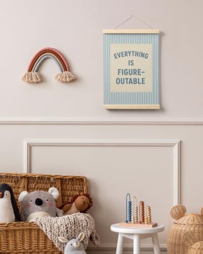 FGFK Everything Is Figureoutable Inspirational Wall Art Poster Hanger Frame