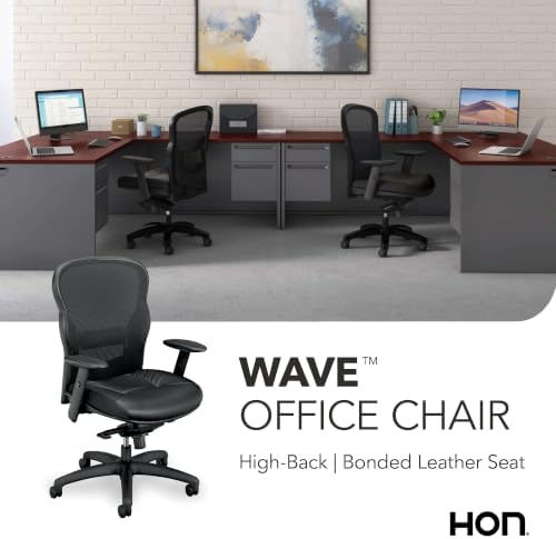 HON Wave Ergonomic Office Chair, Lumbar Support, Desk Chair, Black