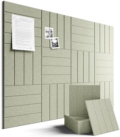 Fluxynara Felt Bulletin Board & Cork Board Alternative, Sage