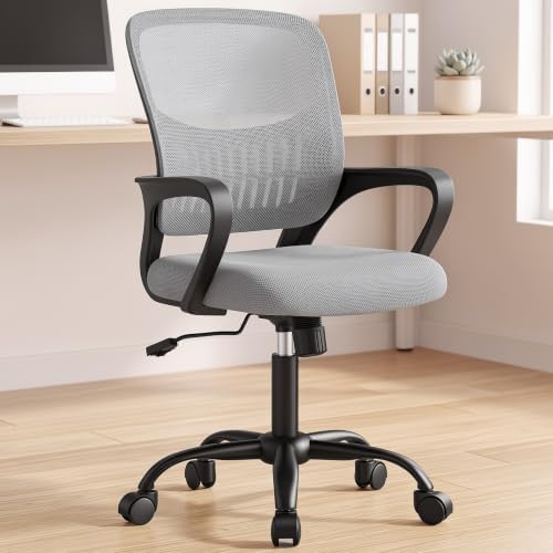 OLIXIS Ergonomic Office Desk Chair, Mid-Back Executive Computer Chair