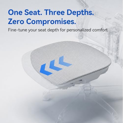 SIHOO B300 Pro Ergonomic Office Chair, Adaptive Lumbar Support, White
