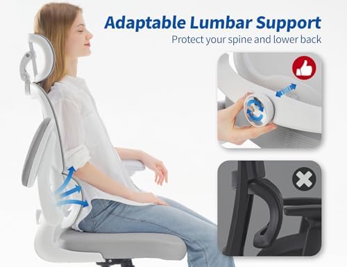 TRALT Office Chair Ergonomic Desk Chair - Gaming Chair with Lumbar Support