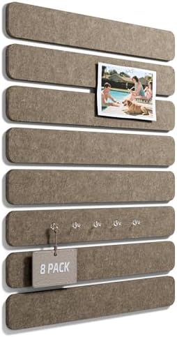 Fluxynara 13" x 2" Felt Wall Panels, Earth Brown