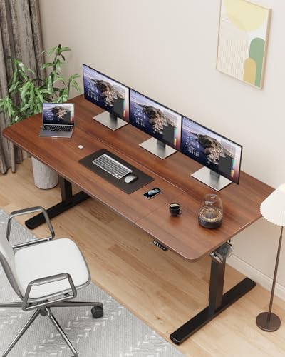 63" Large Electric Standing Desk Adjustable Height for Home Office