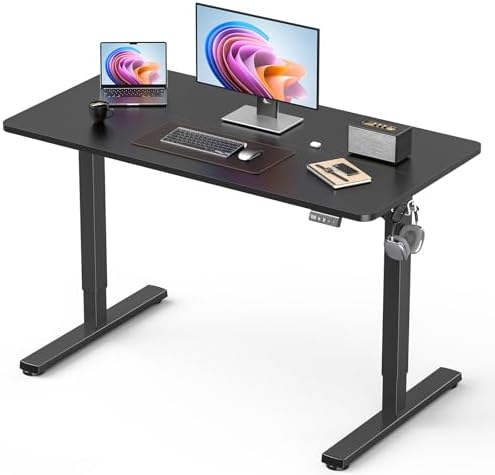 40" Small Electric Standing Desk Adjustable Height for Home Office