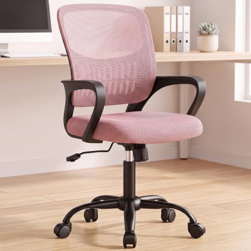 OLIXIS Ergonomic Office Desk Chair, Mid-Back Executive Computer Chair