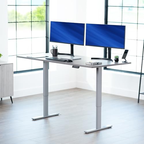 VIVO Dark Gray 71 x 36 in Standing Desk, DESK-KIT-1G7G-36