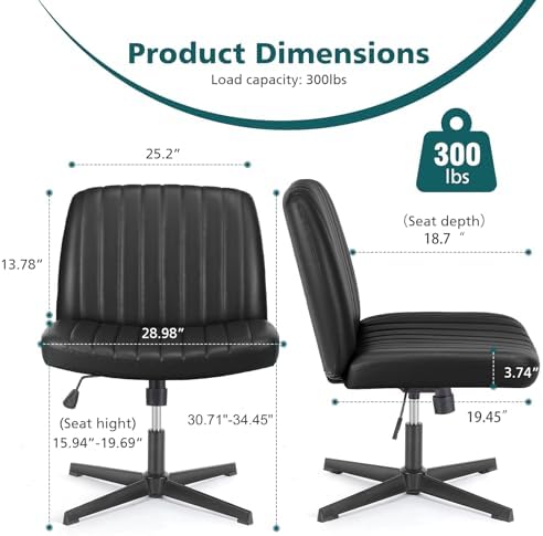 OLIXIS Criss Cross Chair, Vanity Chair, Home Office Desk