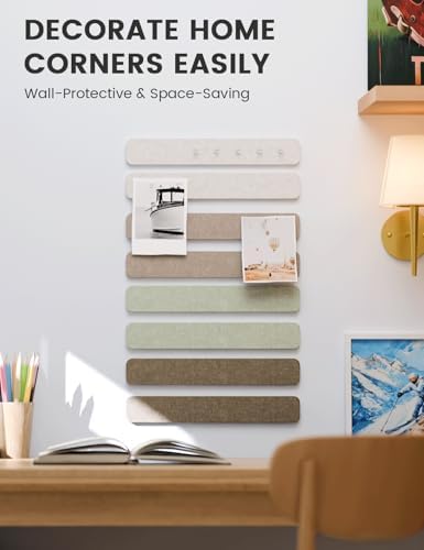 Fluxynara 13" x 2" Felt Wall Panels, Linen Dusk