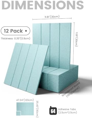 Fluxynara Felt Bulletin Board & Cork Board Alternative, Aqua Blue