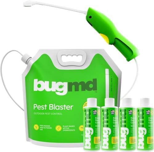 BugMD Pest Blaster Kit - Rechargeable Power Sprayer, Batteries Included