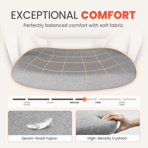 NEO CHAIR Home Office Desk Chair Ergonomic Mesh with Lumbar Support, Grey