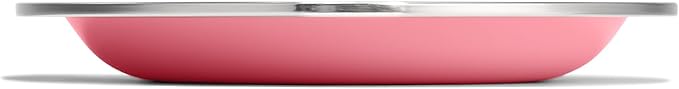 Hydro Flask Stainless Steel Kids Plate- Dishwasher Safe, Stackable, Dinner Plate in Dahlia Pink