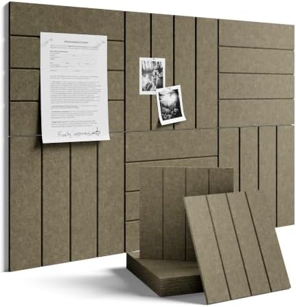 Fluxynara 36" x 24" Large Felt Bulletin Board, Earth Brown