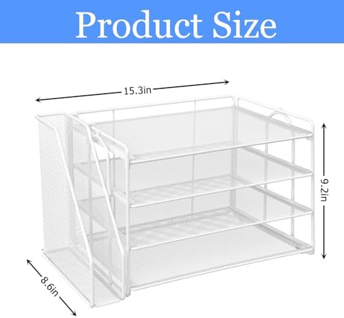 gianotter 4-Tier Paper Organizer With Magazine Holder