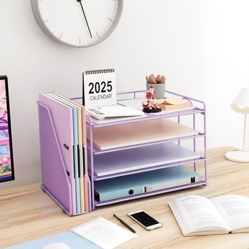 gianotter 4-Tier Paper Organizer With Magazine Holder