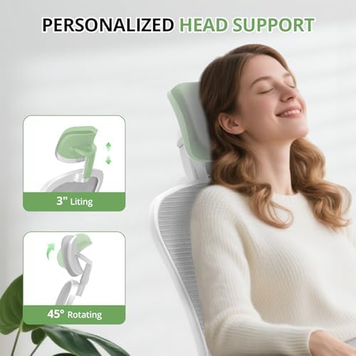Synorla Office Chair|330LBS Capacity Ergonomic Desk Chair