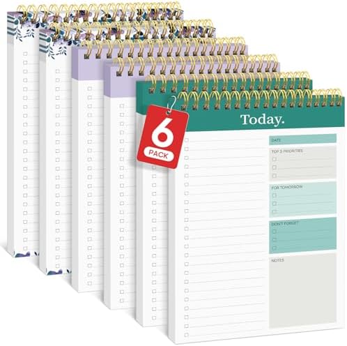 Taja To Do List Notepad, Undated Daily Planner for Work and Goal Setting
