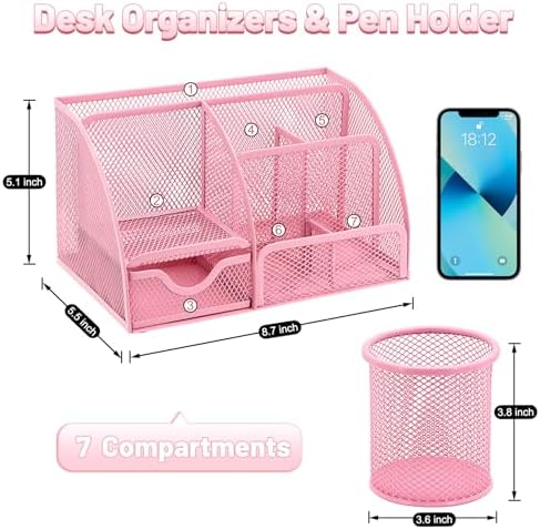 13-in-1 Office Desk Organizer Set for Back to School Supplies Accessories