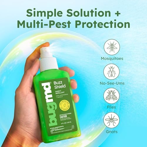 BugMD Buzz Shield Mosquito, Tick and Insect Repellent Spray