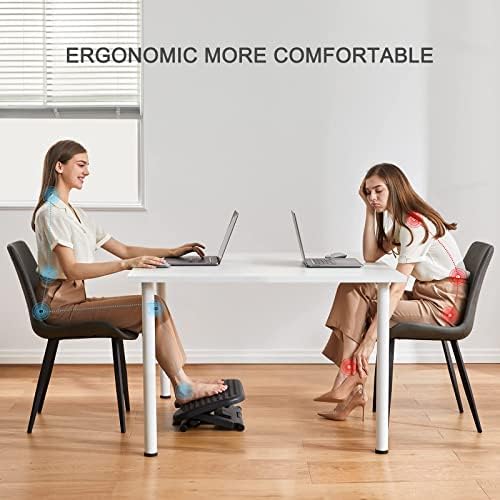 HUANUO Adjustable Foot Rest for Under Desk with Massage Surface and Tilt (Pack of 5)