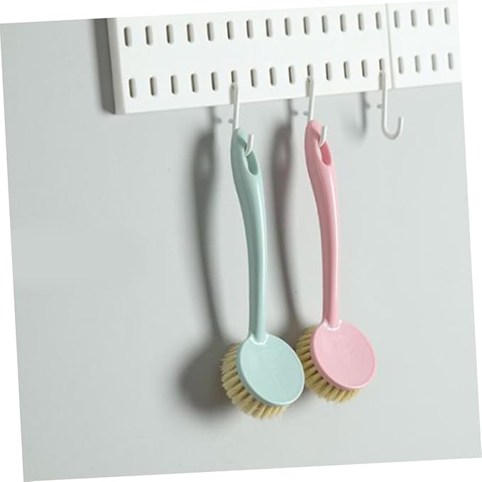 FRCOLOR 6pcs Kitchen Cleaning Tool Long Handle Dish Brush Reusable and Easy to Clean